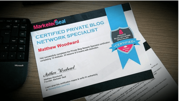 Matthew Woodward – Private Blog Network Specialist Certification Program