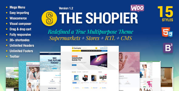 Shopier v1.3.0 - Responsive Multipurpose WooCommerce Theme