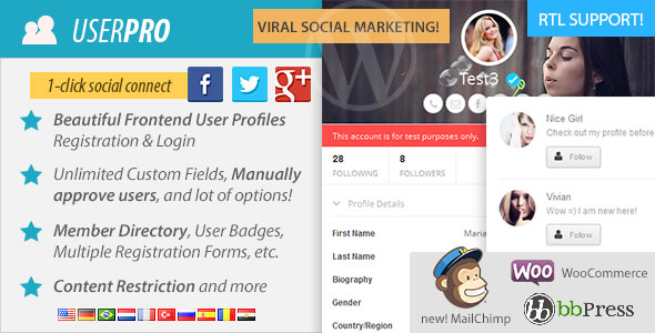 UserPro v4.9.7 - User Profiles with Social Login