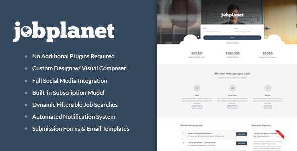 Jobplanet v1.1.0 - Responsive Job Board Themes