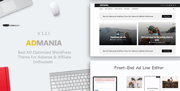 Admania v1.2.2 - Best AD Optimized WordPress Theme For Adsense
