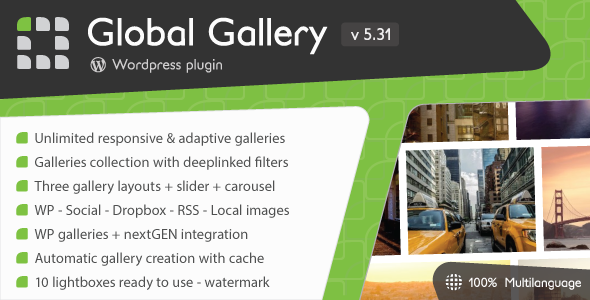Global Gallery v5.312 - Wordpress Responsive Gallery