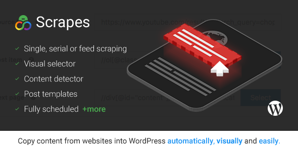 Scrapes v1.3.2 - Web scraper plugin for WordPress