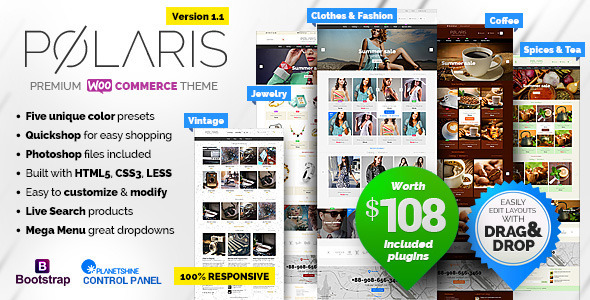 Polaris v1.1.23 - Minimal & Powerful Multipurpose Theme