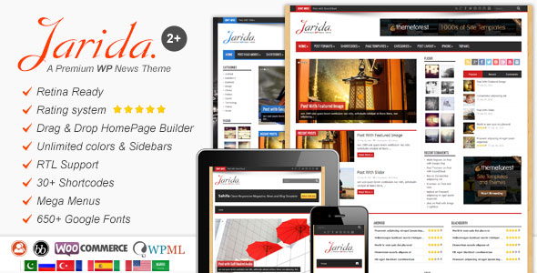 Jarida v2.4.5 - Responsive WordPress News, Magazine, Blog