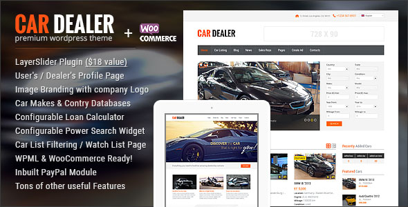 Car Dealer v1.3.1 - Automotive Responsive WordPress Theme
