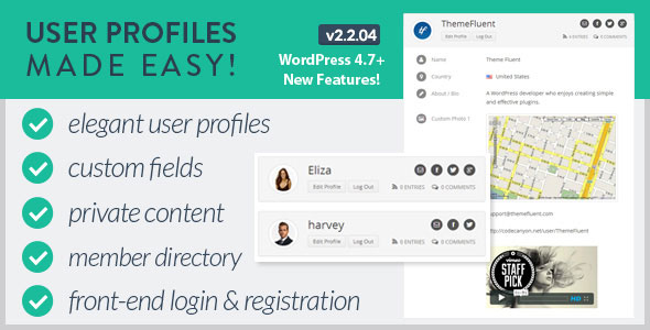 User Profiles Made Easy v2.2.04 - WordPress Plugin