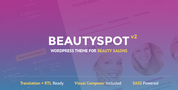 BeautySpot v2.3.5 - WordPress Theme for Beauty Salons