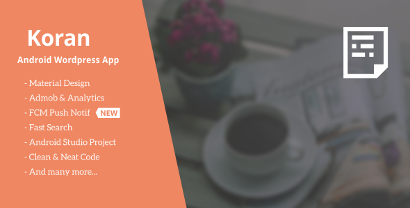 Koran - Wordpress App with Push Notification 2.0
