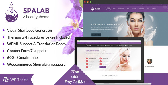 Spa Lab v2.6 - Beauty Salon WordPress Theme