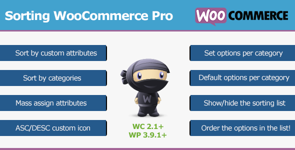 Sorting WooCommerce Pro v4.0.1