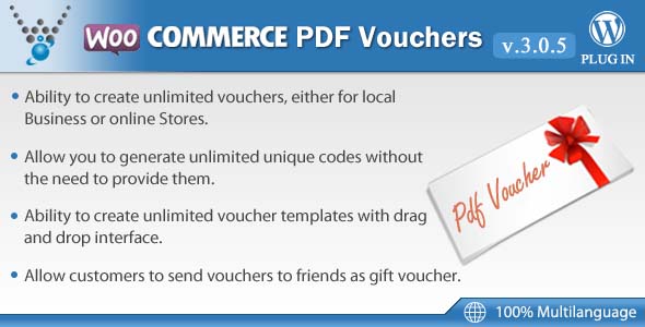 WooCommerce PDF Vouchers v3.1.0 - WordPress Plugin