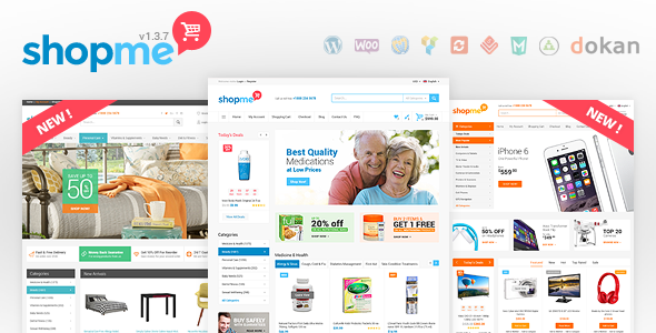 ShopMe v1.3.7 - Woocommerce WordPress Theme