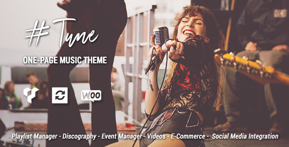 Tune v1.7.0 - One-Page Music WordPress Theme