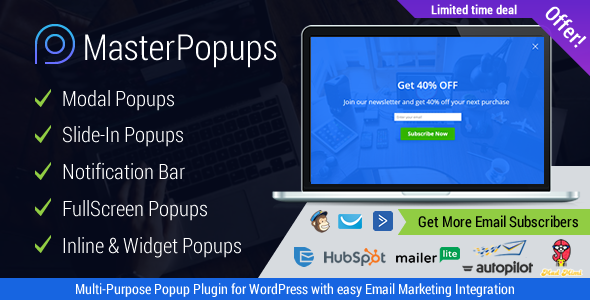 Master Popups v1.4.7 - Popup Plugin for Lead Generation