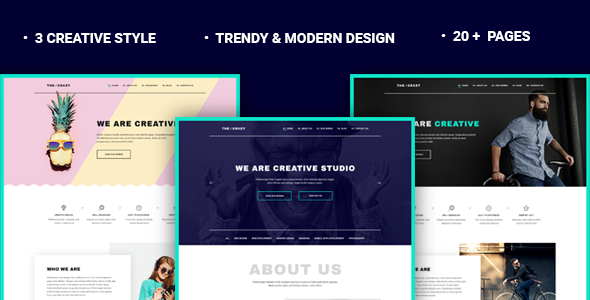 The Crazy v1.1.1 - Creative Agency WP Template