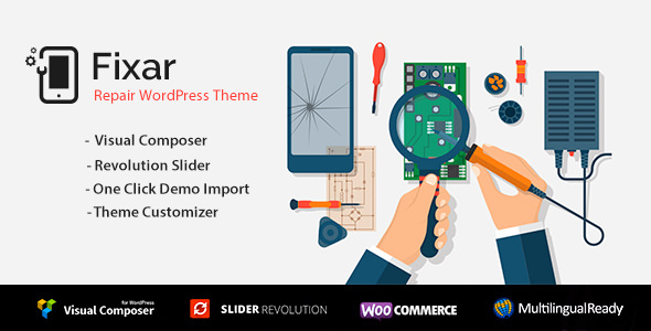 Fixar v1.0.2 - Phone & Computer Repair Theme