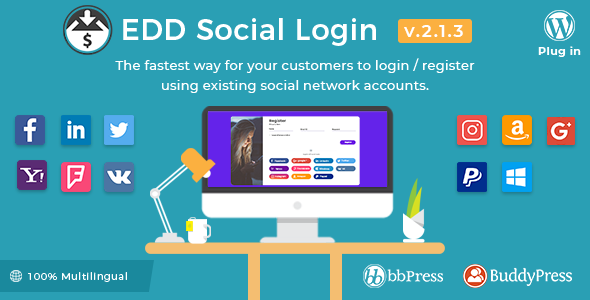 Easy Digital Downloads - Social Login v2.1.3