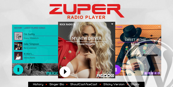 Zuper v1.4 - Shoutcast and Icecast Radio Player With History