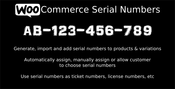 WooCommerce Serial Numbers v1.21 - WordPress Plugin