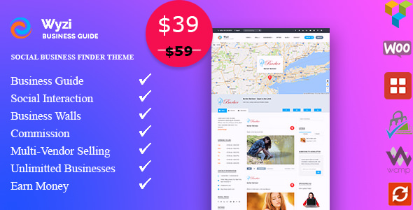 WYZI v2.1.7.4 - Social Business Finder Directory Theme