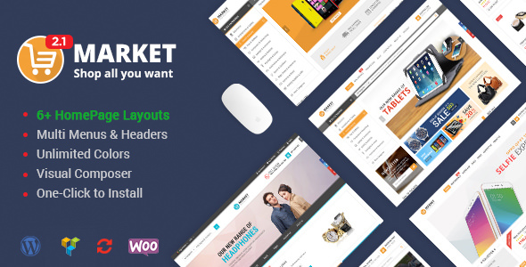 Market v2.2.1 - Shopping WooCommerce WordPress Theme