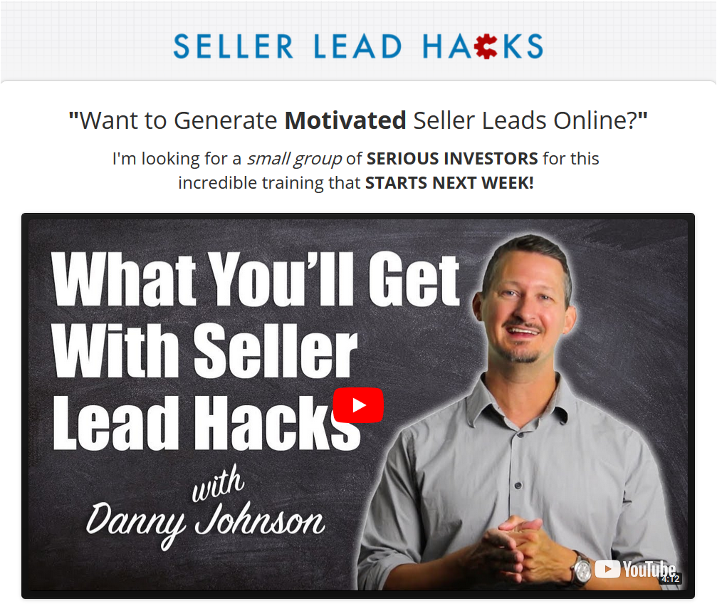 Danny Johnson – Seller Lead Hacks