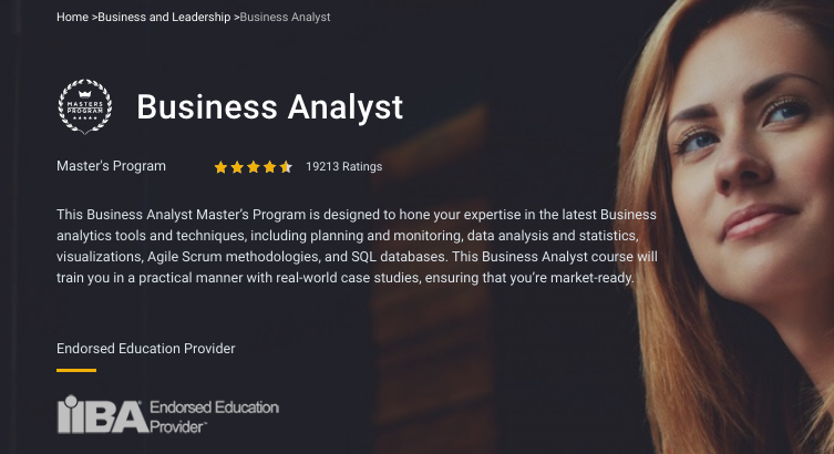 SimpliLearn – Business Analyst