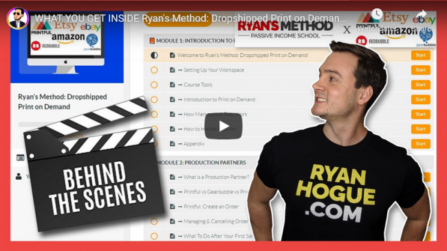 Ryan Hogue – Ryan’s Method Dropshipped POD