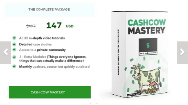 Cash Cow Mastery – Full (Youtube) Course