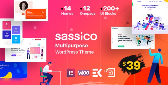 Sassico v2.9 - Multipurpose Saas Startup Agency WordPress Theme