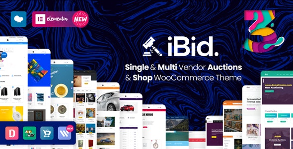 iBid v3.0 - Multi Vendor Auctions WooCommerce Theme