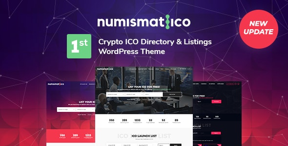 Numismatico v1.8 - Cryptocurrency Directory & Listings WordPress Theme