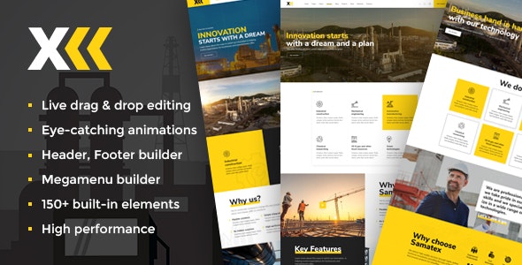 Samatex v3.1 - Industrial WordPress Theme + Woocommerce