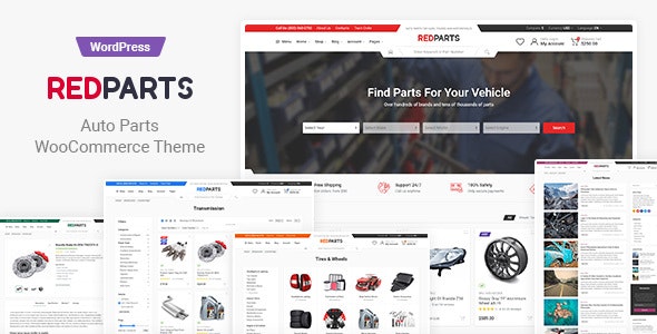 RedParts v1.5.1 - Auto Parts WordPress Theme