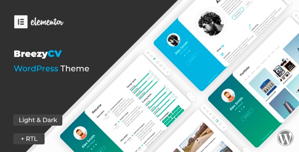 BreezyCV v1.5.2 - CV Resume Theme