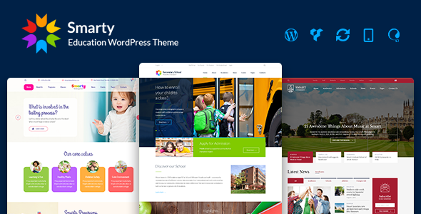 Smarty v3.4.7 - Education WordPress Theme for Kindergarten