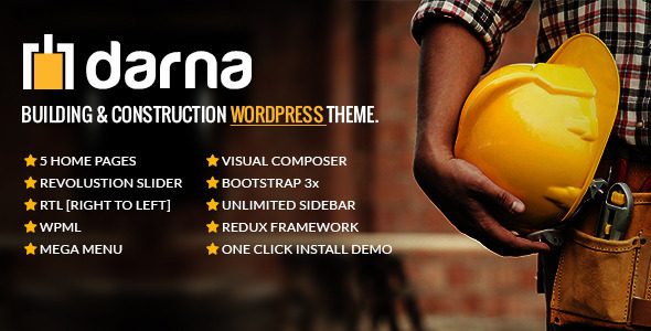 Darna v1.2.8 - Building & Construction WordPress Theme