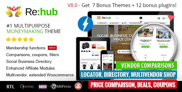 REHub v15.7.1 - Price Comparison, Business Community