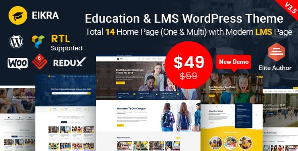 Eikra Education v4.3 - Education WordPress Theme