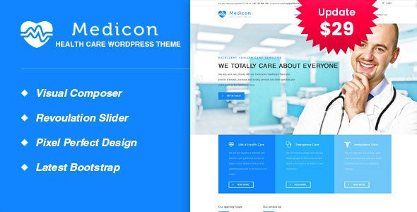 Medikon v1.0.0 - Health & Medical WordPress Theme
