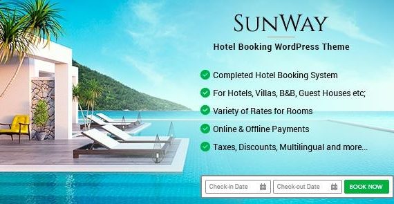 Sunway v3.8 - Hotel Booking WordPress Theme