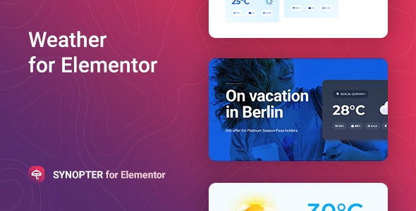 Synopter v1.0.2 - Weather for Elementor