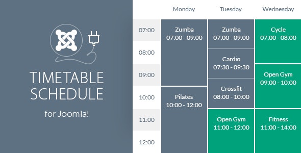 Timetable Responsive Schedule v6.7