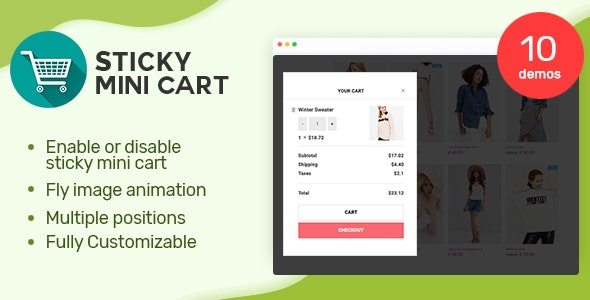 Sticky Mini Cart For WooCommerce v1.0.7