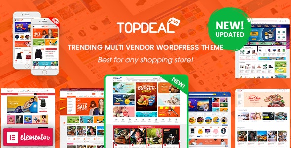 TopDeal v1.2.3 - Multi Vendor Marketplace Elementor WooCommerce WordPress Theme