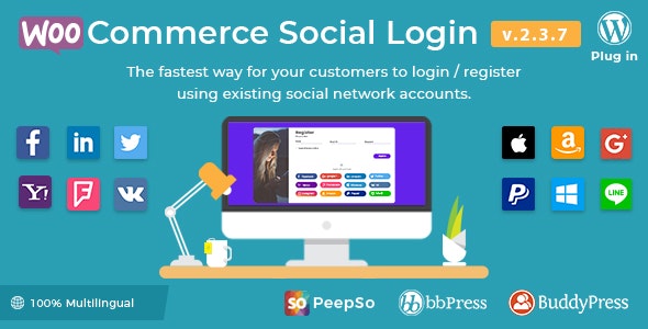 WooCommerce Social Login v2.3.6 - WordPress plugin