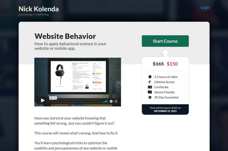 Nick Kolenda – Website Behavior