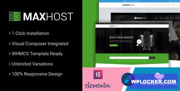 MaxHost v8.4.1 - Web Hosting, WHMCS and Corporate Business WordPress Theme with WooCommerce