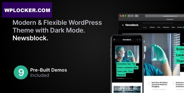 Newsblock v1.2.2 - News & Magazine WordPress Theme with Dark Mode